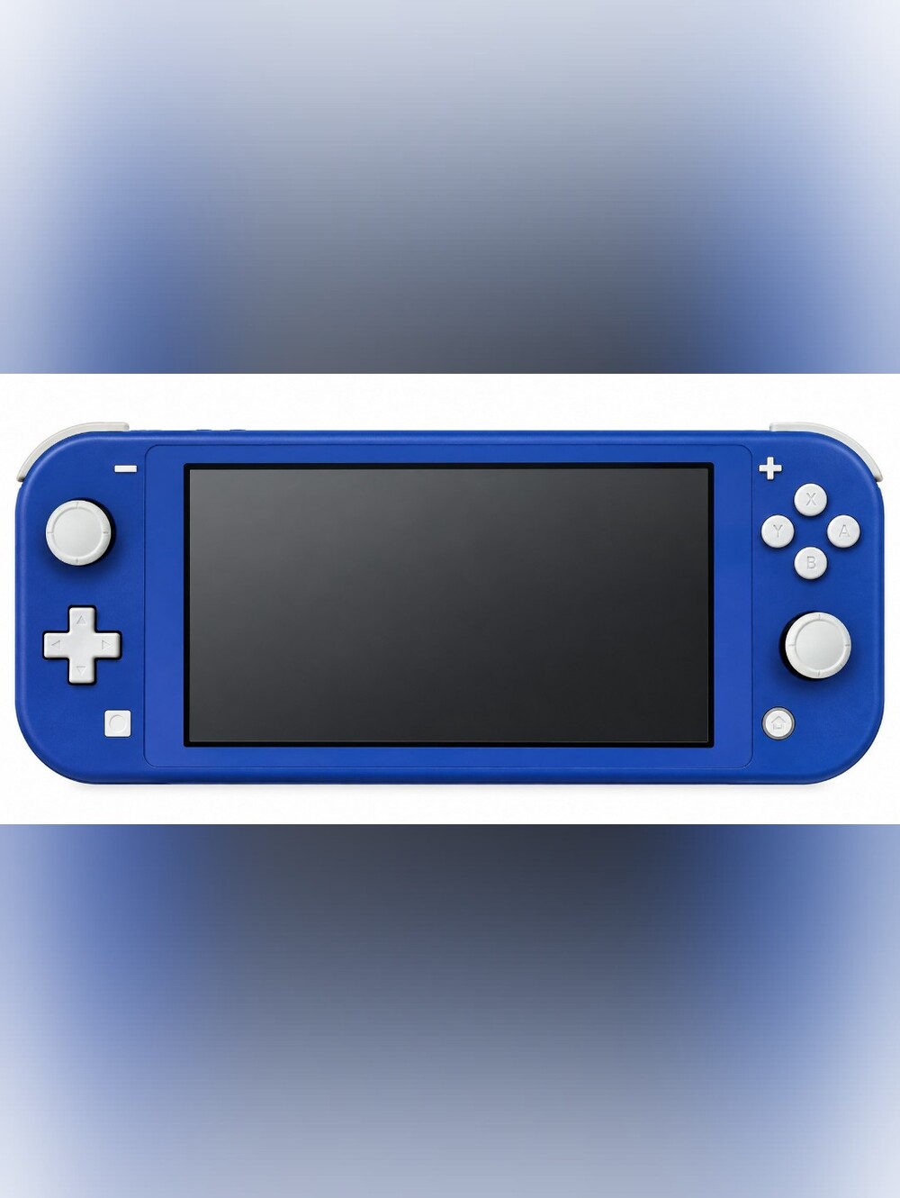 Nintendo Switch Lite in blue, model HDH-001.